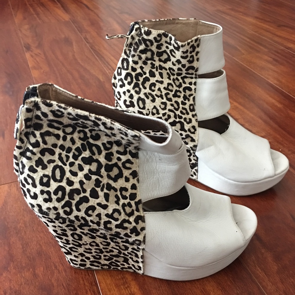 Matiko animal print wedges